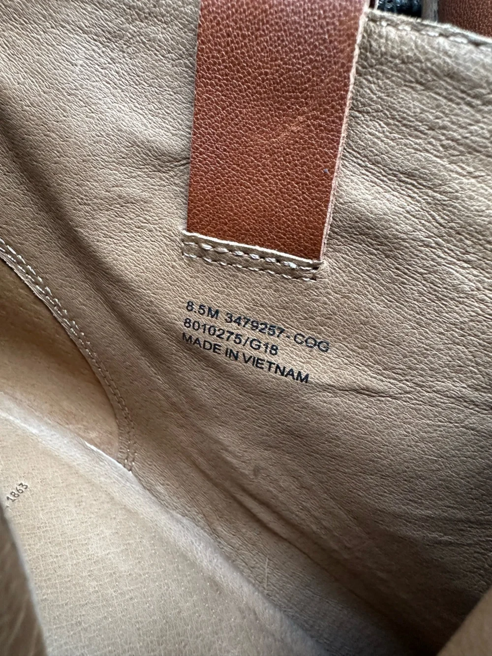 Frye‎ Reina Leather Ankle Booties in Cognac